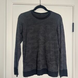 Lululemon Women  Swiftly Breathe Long Sleeve Shirt Vented Camo Asphalt